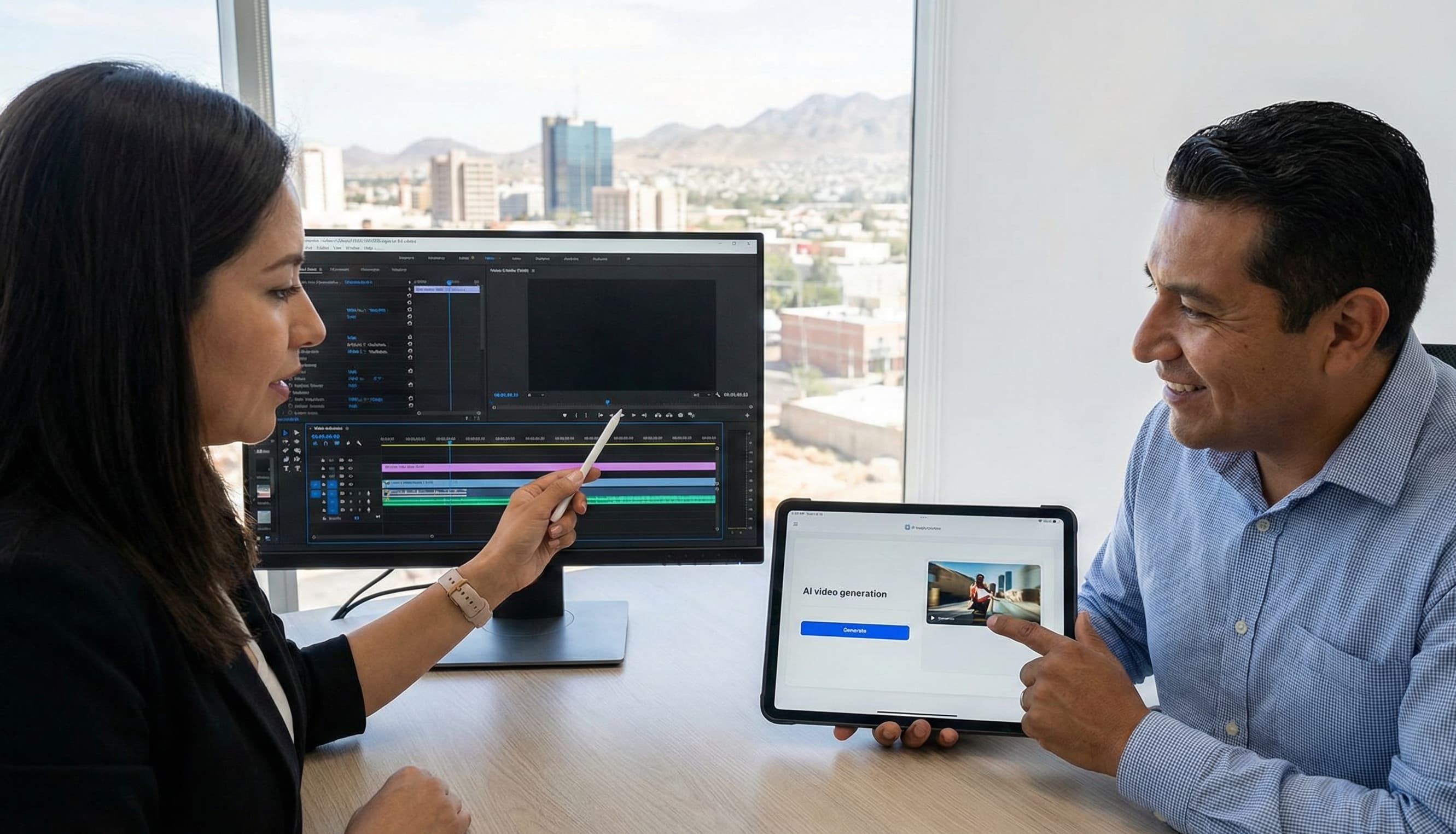 Dos columnas: herramientas tradicionales y herramientas con IA