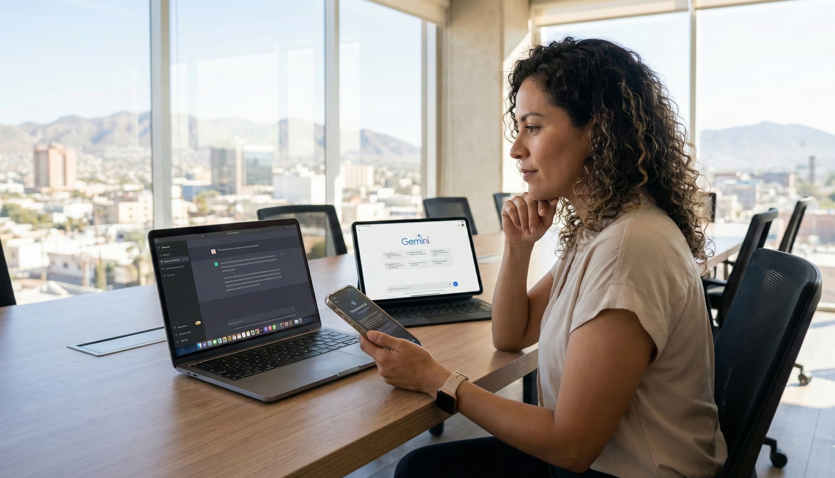 Logos o representación de varios modelos de IA de forma conjunta